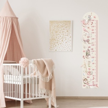 Таблица роста русалка наклейка на стену русалочка рыбка