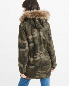 Abercrombie&Fitch kurtka 38 M camo parka moro 1050 zł !\