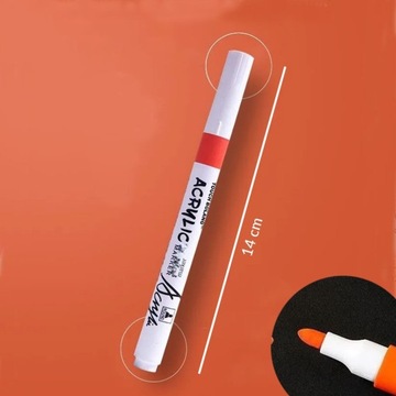 Маркеры АКРИЛОВЫЕ, фломастеры, Акриловые маркеры для различных поверхностей одежды, 48 шт.