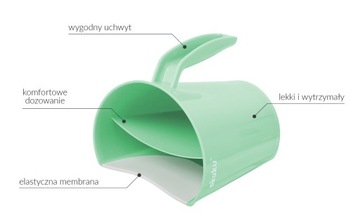 A0430 ПРОМЫВОЧНАЯ КРУЖКА МЯТА-БЕЛАЯ