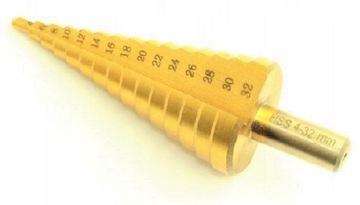 Wiertło stożkowe stopniowane do metalu 4mm - 32mm