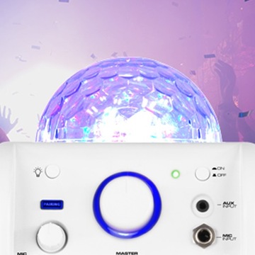 BLUETOOTH KARAOKE USB LED BALL динамик + микрофон
