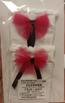 Веселые носки Pol с бантиком, 9-14 лет.