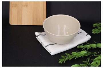 МИСКА ПЛАСТИКОВАЯ, бежевая, маленькая кухонная миска, 0,5л, для фруктовых снеков