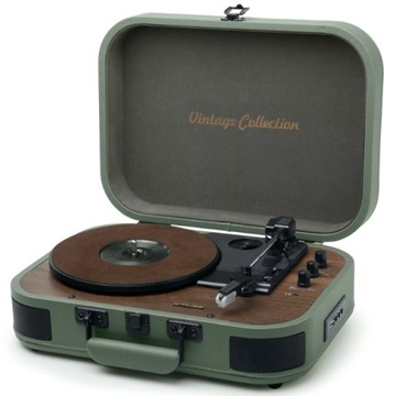 GRAMOFON STEREO VINTAGE WALIZKA 33/45/78 USB RCA MUSE MT-207PGR BLUETOOTH