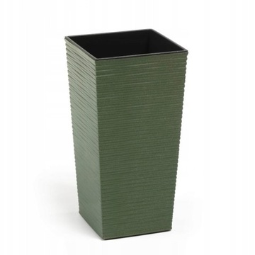 Donica FINEZJA ECO DŁUTO śr. 19cm kol. ZIELONY