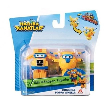 Super Wings Figurki 2 Pak Donnie i Poppa Wheels