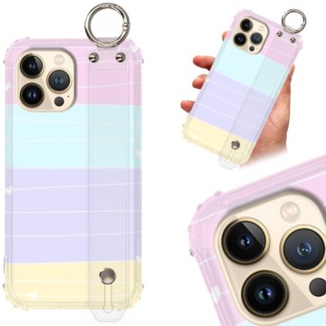 ETUI SHOCK+PASEK do IPHONE 13 PRO MAX Pastel Wzory