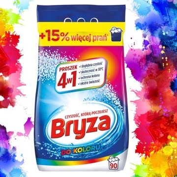 BRYZA Proszek do Prania 4w1 COLOR 5,85kg 90 prań