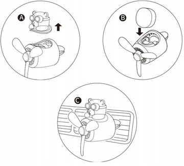 Крутой освежитель BEAR FRESHENER для дефлекторов автомобиля, самолета с пропеллером ХИТ!