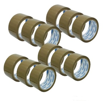 Прочная коричневая резиновая лента для запечатывания коробок.