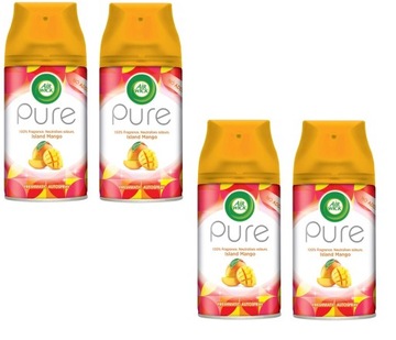 AIR WICK FRESH MATIC ZAPAS PURE MANGO 4x250ml