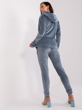 DRES rozpinany SPODNIE+BLUZA welur 92P camel S/M