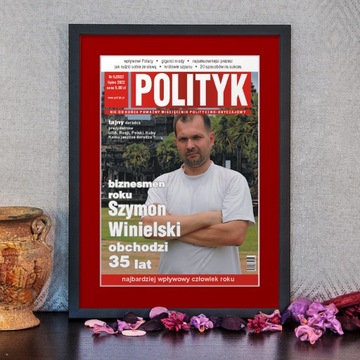 okładka ze zdjęciem w ramie A3 + passe-partout