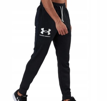 Under Armour Rival Terry Joggers 1361642-001 M Czarne