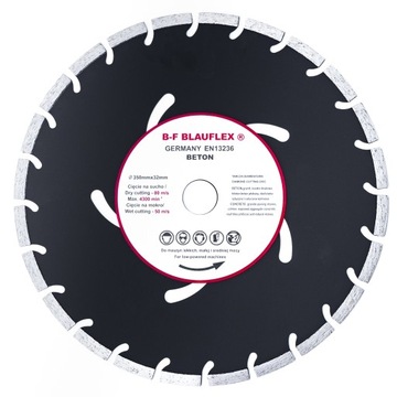 Tarcza do betonu 350x25,4 diamentowa segmentowa