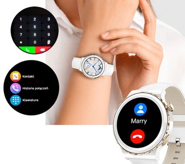 Женские часы SMARTWATCH Rubicon CERAMICS SMS STEPS 360x360 MENU PL 220mAh