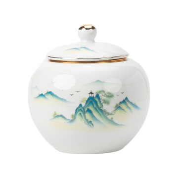 Porcelanowy pojemnik na herbatę do luźnych gór her