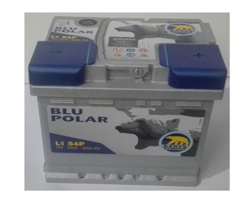Akumulator BAREN 54Ah 520A BLUE POLAR L1 54P