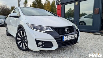 Honda Civic IX Hatchback 5d Facelifting 1.4 i-VTEC 100KM 2016 Honda Civic 1.4Benz manual Navi Kamera climatronic biala perla 1.3 99KM, zdjęcie 22