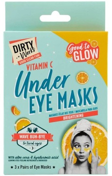 DIRTY WORKS MASKA POD OCZY Z WITAMINĄ C MASKI 3szt