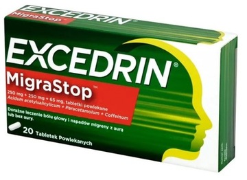 Excedrin MigraStop przeciwbólowy migrena 20 tabl.