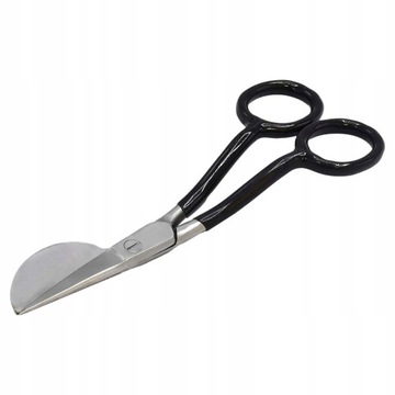 18 cm aplikacja kaczy dziób, wygięty uchwyt, haft