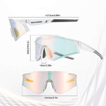 ROCKBROS Фотохромные велосипедные очки SP291/2 BL