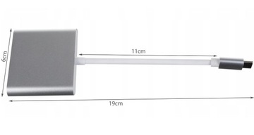 Переходник USB-C на HDMI дополнительно USB 3.1 ноутбук смартфон iPad MacBook