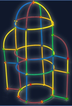 НАБОР ДЛЯ ТВОРЕНИЯ Конструкторы Светящиеся Соломинки 3D Палочки 1000 шт.