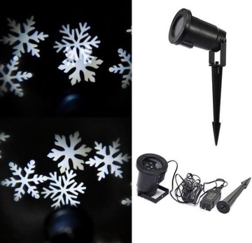 Светодиодный проектор ЭКО-3010 снежинки