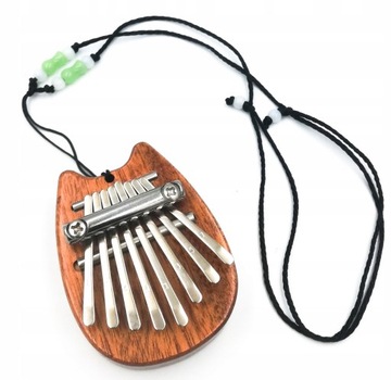 mini KALIMBA kotek drewniana małą zanza imbra