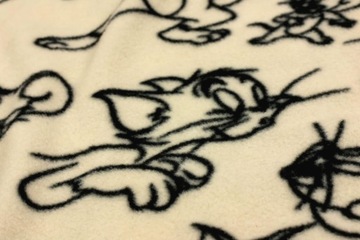 Bluza damska z kapturem polar Ciepła Tom and Jerry r. M Kot Mysz Kieszeń