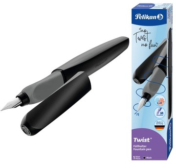 Pióro wieczne na naboje PELIKAN Twist czarne
