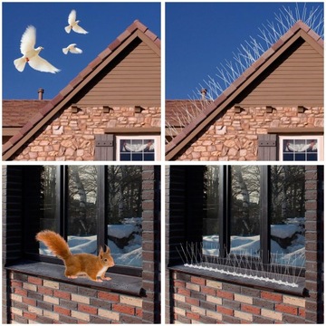 10x 50 см металлических шипов для голубей для птиц, плотных против нержавеющих птиц