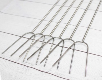 Вилки из нержавеющей стали, палочки для костра 6 шт.