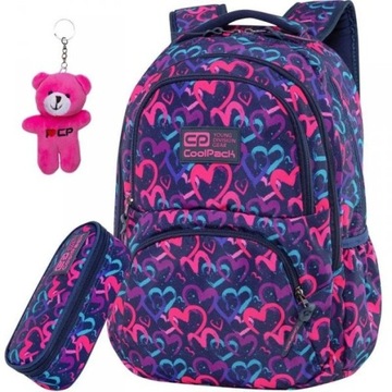 PLECAK SZKOLNY MŁODZIEŻOWY CoolPack+PIÓRNIK DLA DZIEWCZYNKI