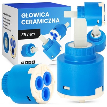 Głowica baterii umywalki zlewu kranu niska 35 mm