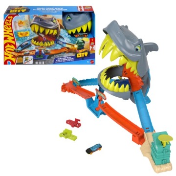Hot Wheels City Акула Зіткнення на пляжі Трек Іграшка JHL96