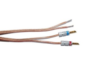 Kabel głośnikowy 2x2,5mm, wtyk banan 1,5m