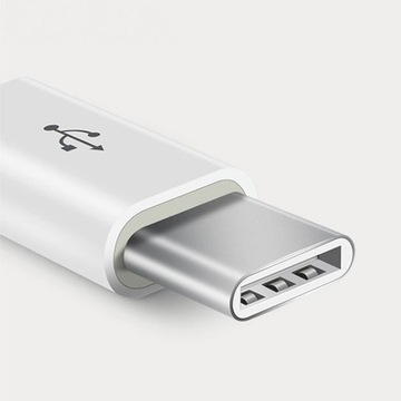 Adapter OTG micro USB - Typ C ładowanie, pendrive