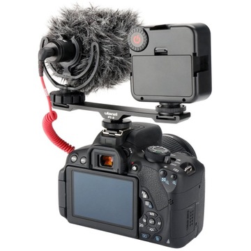 Фоторазветвитель 2x холодный башмак для светодиодного микрофона