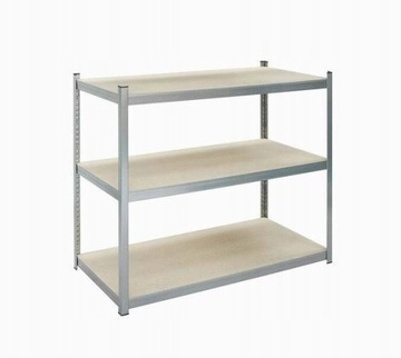 Regał metalowy PIKA ocynk 3 półki 90x100x50