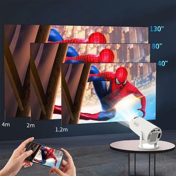 ПОРТАТИВНЫЙ МИНИ-ПРОЕКТОР ANDROID 12 WiFi 360 FULL HD 4K Bluetooth-ПРОЕКТОР