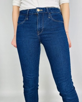 Jeansowe spodnie rurki XS 34 H&M