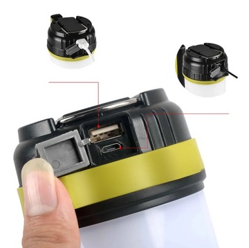 АККУМУЛЯТОРНЫЙ ФОНАРЬ, СВЕТОДИОДНЫЙ ПОИСК, POWERBANK USB