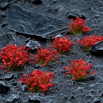 Gamer's Grass Wild Red Flowers