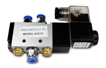 Elektrozawór siłowników 5/2 4V210 1/4 + złączki 6m
