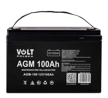4X AKUMULATOR AGM 12V/24V/48V VOLT POLSKA VRLA 100AH UPS FALOWNIK INWERTER
