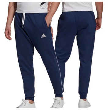 Spodnie Męskie Adidas Dresowe Granatowe Bawełna Entrada 22 Sweat Pants M